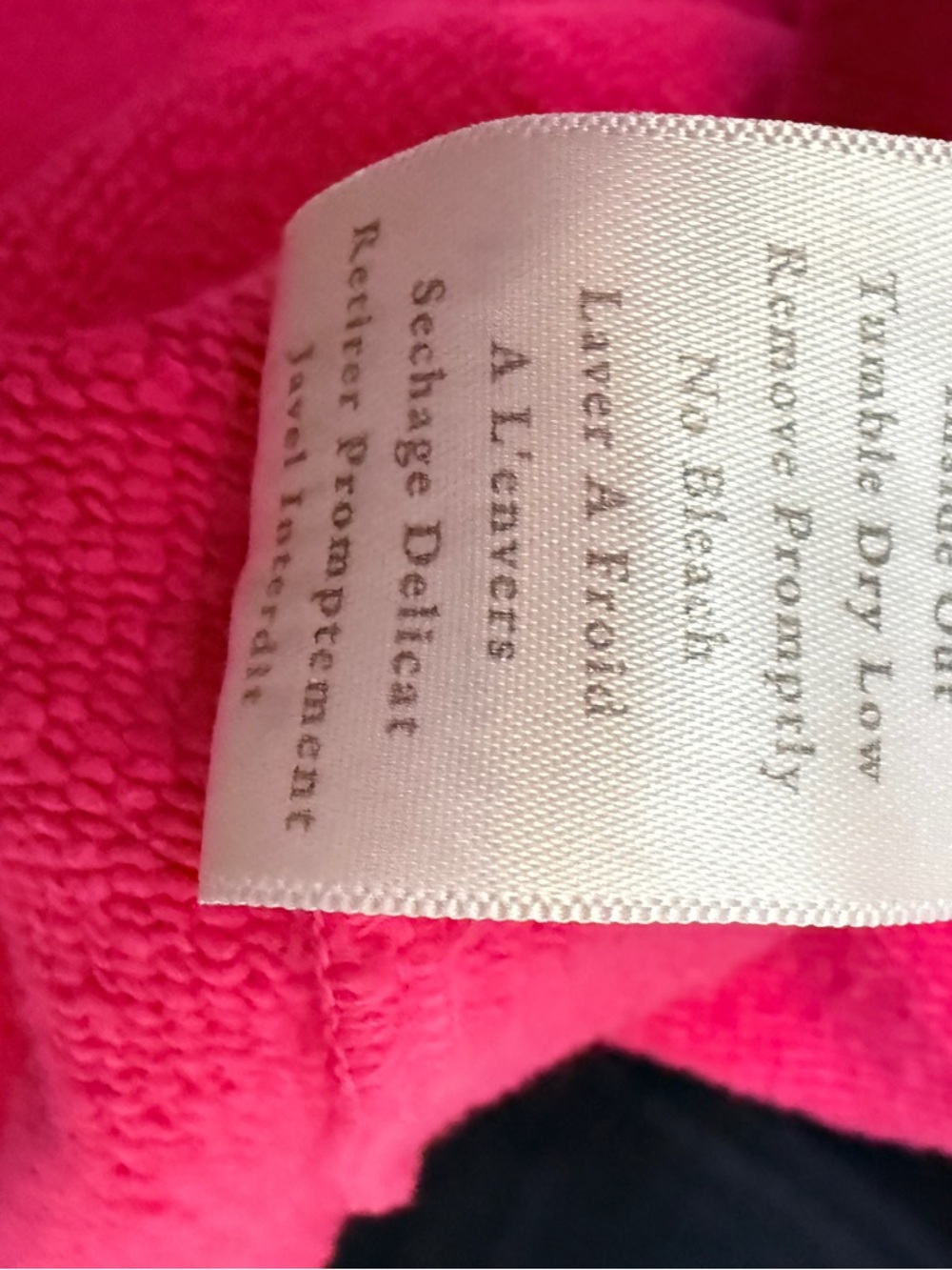 NWT Frank and Eileen M Effie triple Terry in vibrant pink color - Picture 5 of 5